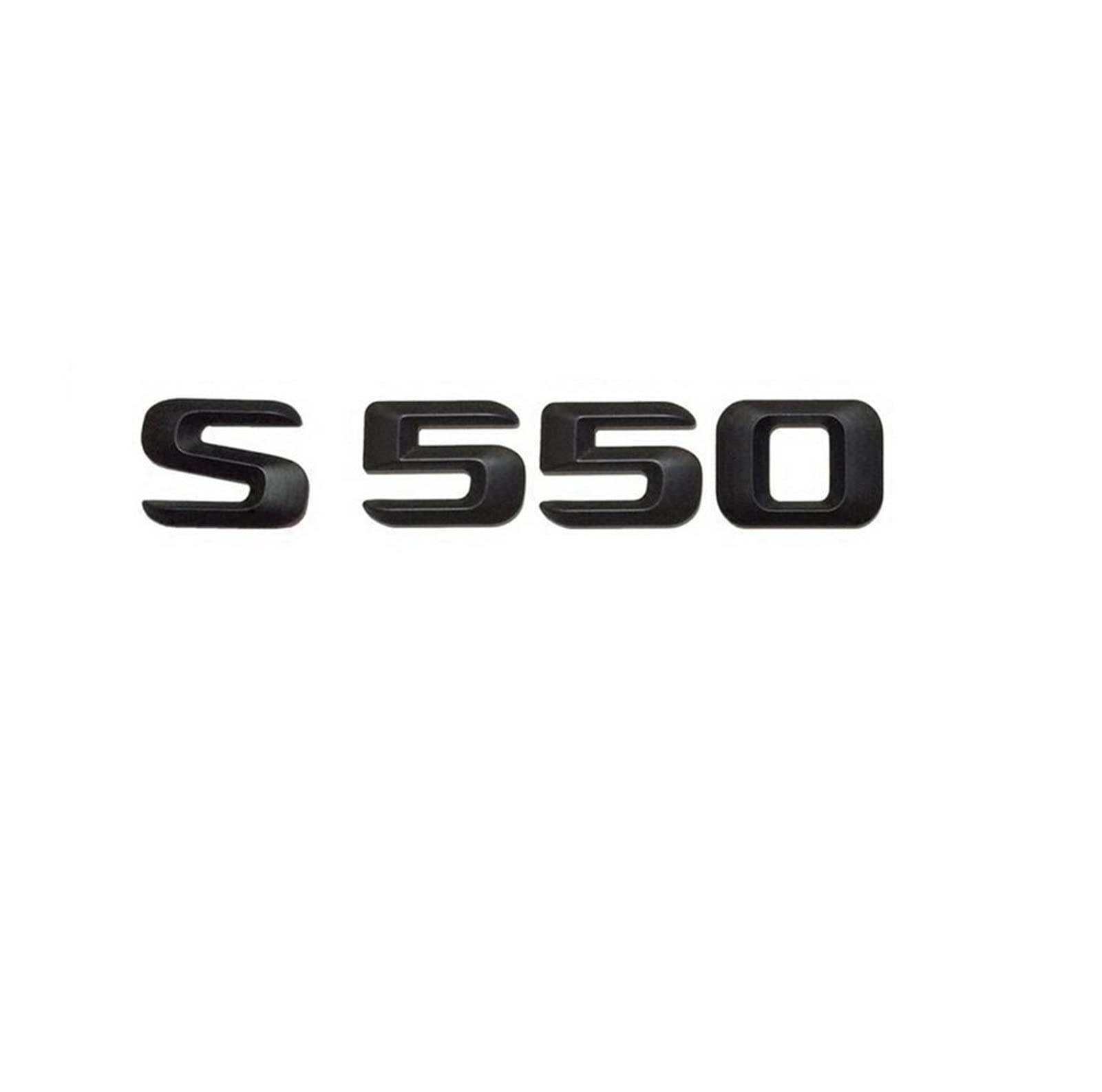 BMINO Mattschwarz S 550" Auto-Kofferraum-hintere Buchstaben-Wörter-Abzeichen-Emblem-Buchstaben-Aufkleber, kompatibel mit Mercedes Benz S-Klasse S550 Logo-Aufkleber BMINO Mattschwarz S 550" Auto-Kofferraum-hintere Buchstaben-Wörter-Abzeichen-Emblem-Buchstaben-Aufkleber, kompatibel mit Mercedes Benz S-Klasse S550 Logo-Aufkleber von BMINO
