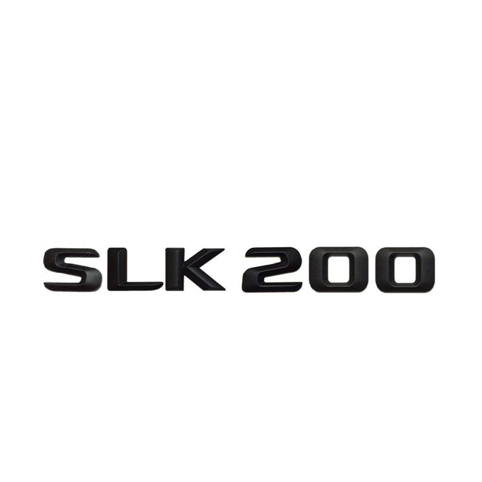 BMINO Mattschwarz SLK 200" Auto-Kofferraum hinten Buchstaben Wort Abzeichen Emblem Buchstabe Aufkleber Aufkleber kompatibel mit Mercedes Benz SLK200 Logo-Aufkleber BMINO Mattschwarz SLK 200" Auto-Kofferraum hinten Buchstaben Wort Abzeichen Emblem Buchstabe Aufkleber Aufkleber kompatibel mit Mercedes Benz SLK200 Logo-Aufkleber von BMINO