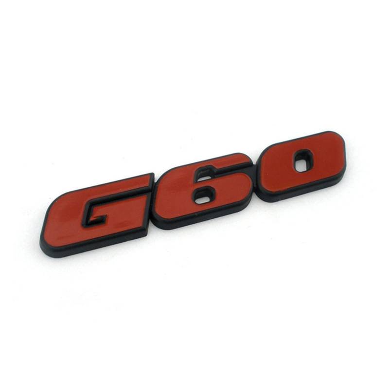 BMINO Trunk Tuning Abzeichen Logo Emblem Kompatibel for Golf 2 Wurzel Auto Aufkleber Kompatibel for Golf III G60. Logo-Aufkleber von BMINO