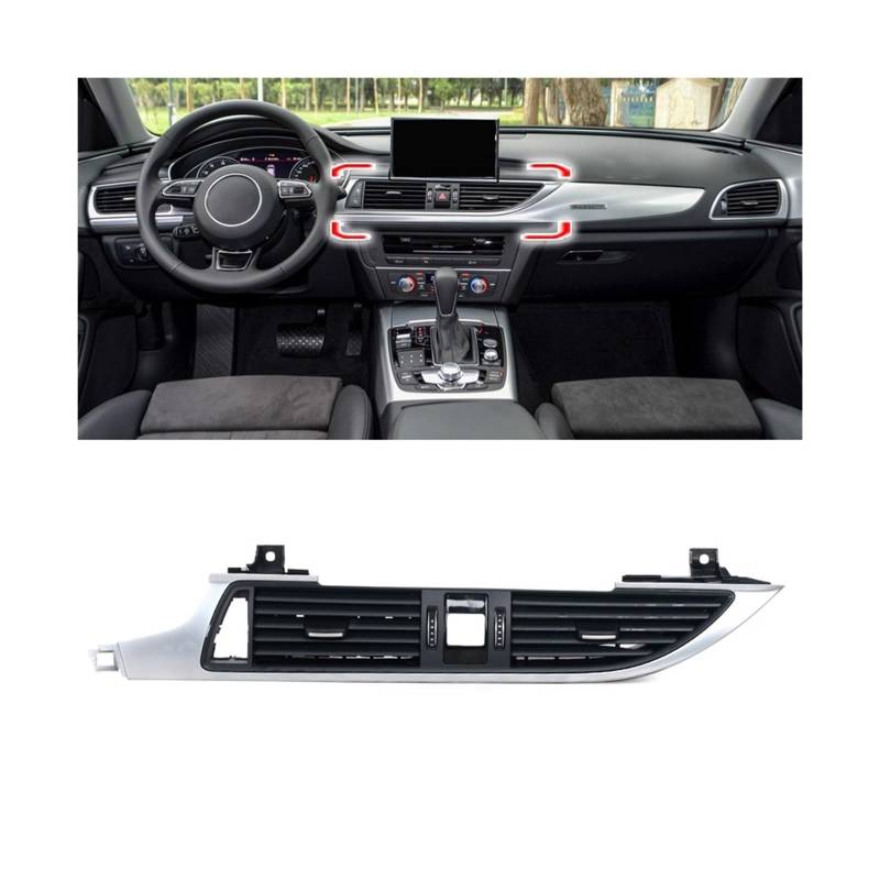 Car Interior Front Dash Center Console A/C Air Vent Outlet Compatible For Audi A7 RS7 RS6 A6 C7 2011-2016 4G0941509 4G0819203 4G1820901B(B-Center) von BMKUUOSJ
