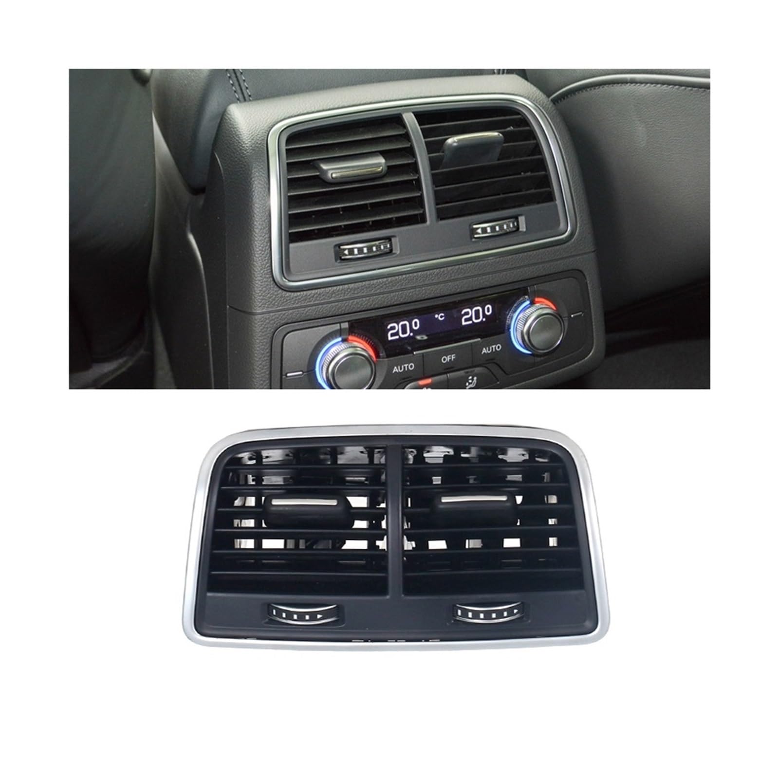 Car Interior Front Dash Center Console A/C Air Vent Outlet Compatible For Audi A7 RS7 RS6 A6 C7 2011-2016 4G0941509 4G0819203 4G1820901B(D-Rear) von BMKUUOSJ
