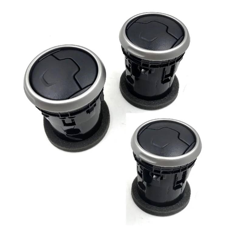 Compatible For Nissan Dualis Qashqai J10 2007-2013 Car Front Dashboard Center Air Vent Air Conditioner Vent Outlet(3pcs) von BMKUUOSJ