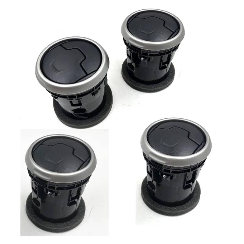 Compatible For Nissan Dualis Qashqai J10 2007-2013 Car Front Dashboard Center Air Vent Air Conditioner Vent Outlet(4pcs) von BMKUUOSJ