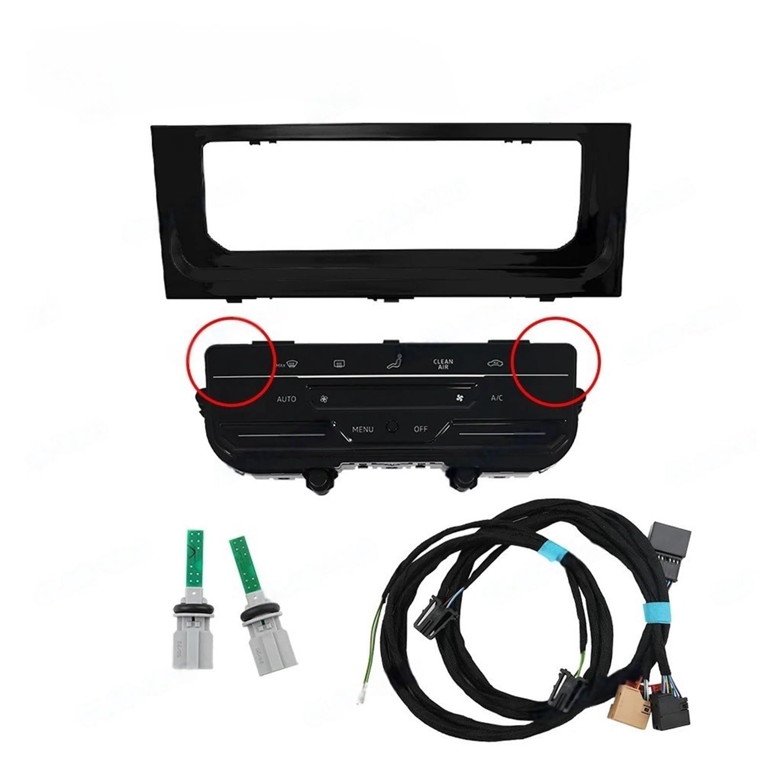 Compatible For VW Golf MK7 MK7.5 Golf 7 7.5 Golf R LCD Touch Screen Automatic Air Conditioning Panel With Seat Heating(No Heating Set 2) von BMKUUOSJ