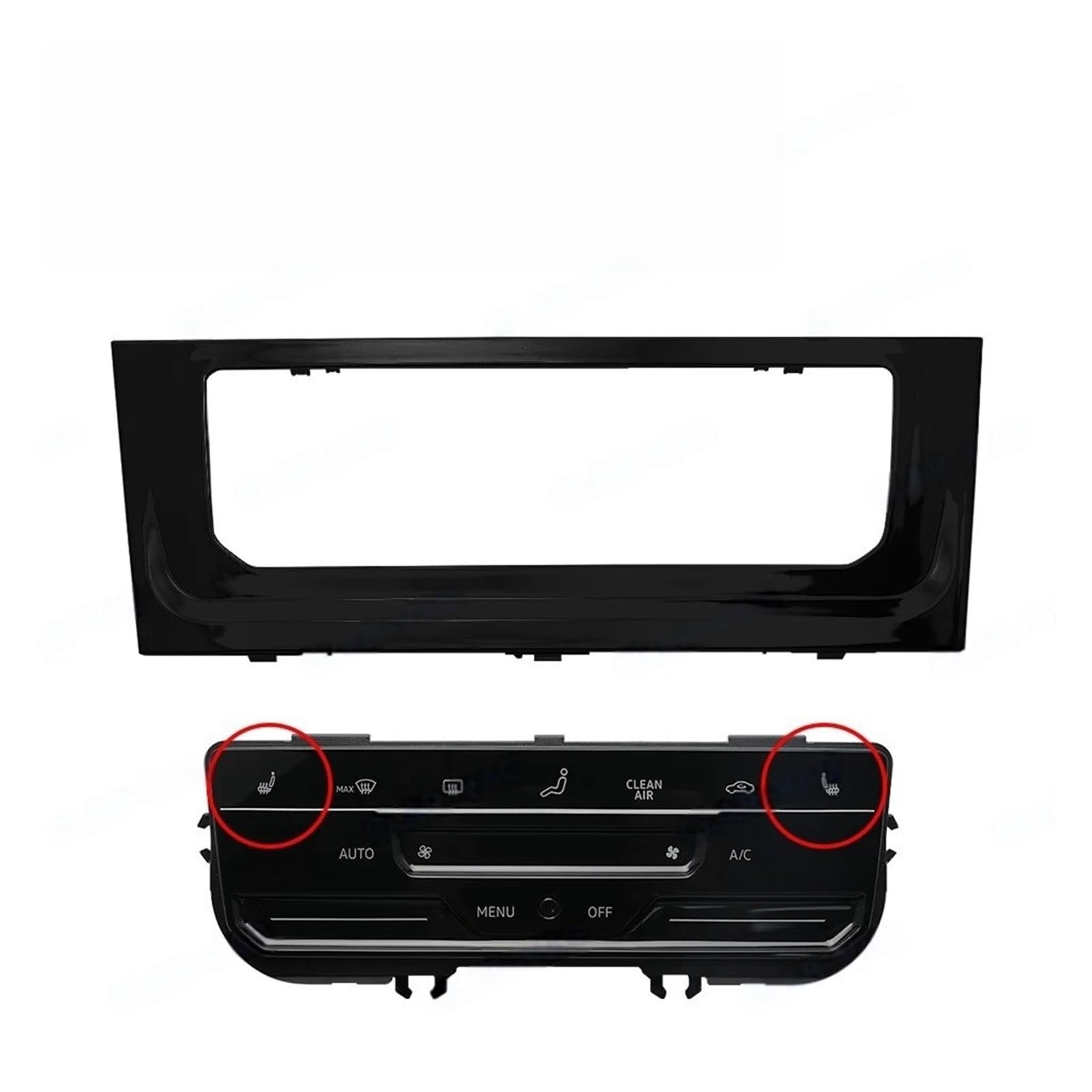 Compatible For VW Golf MK7 MK7.5 Golf 7 7.5 Golf R LCD Touch Screen Automatic Air Conditioning Panel With Seat Heating(Seat Heating Set 1) von BMKUUOSJ