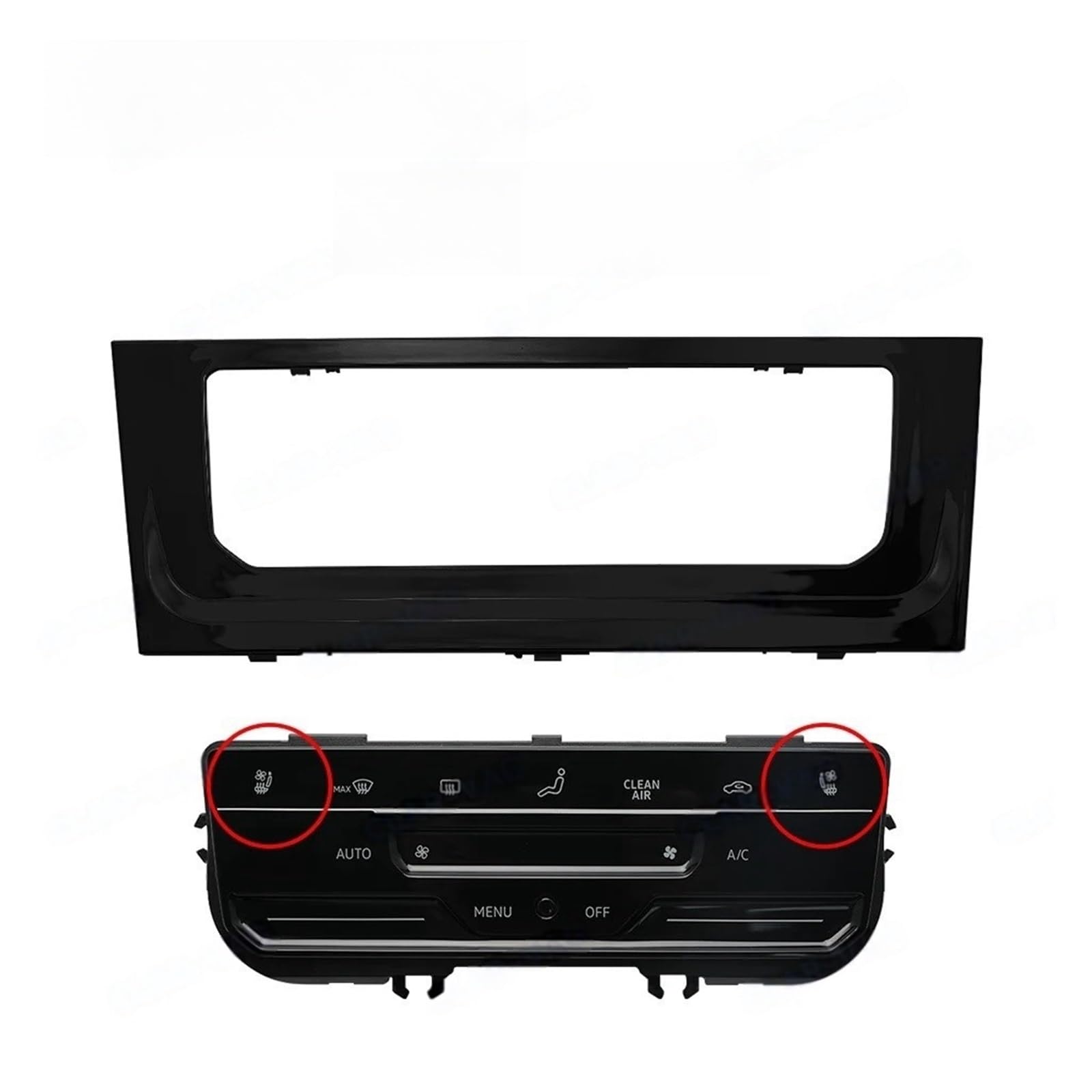 Compatible For VW Golf MK7 MK7.5 Golf 7 7.5 Golf R LCD Touch Screen Automatic Air Conditioning Panel With Seat Heating(Ventilate Set 1) von BMKUUOSJ
