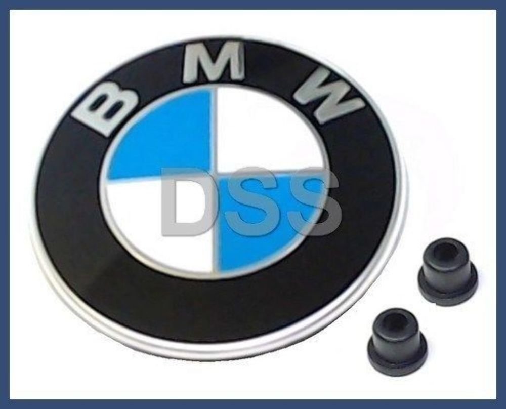 BMW Original Hood Roundel Emblem mit 2 Ösen für alle Modell und für Stamm E32/e38 7-Serie von 86 - 01, E34 5-Serie ab 88 - 95, E36 3-series Von 90 bis 99 von BMW