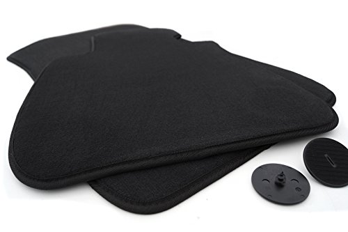 Fußmatten passgenau für 3er BMW E90 E91 E92 E93 Velours Automatten Autoteppich in Original Qualität Schwarz, 2-teilig von kh Teile