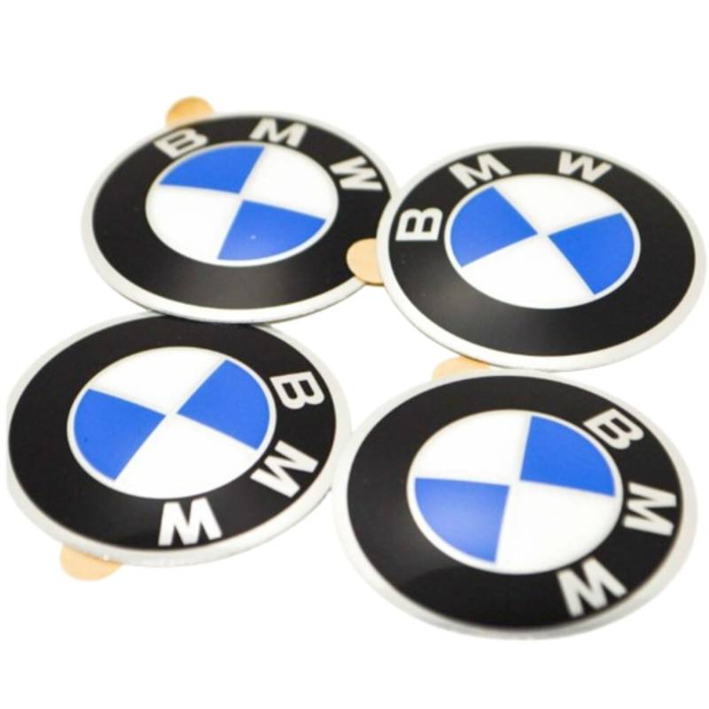 Felgendeckel-Aufkleber, Original-Produkt, BMW-Emblem, 70 mm, 4 Stück von BMW