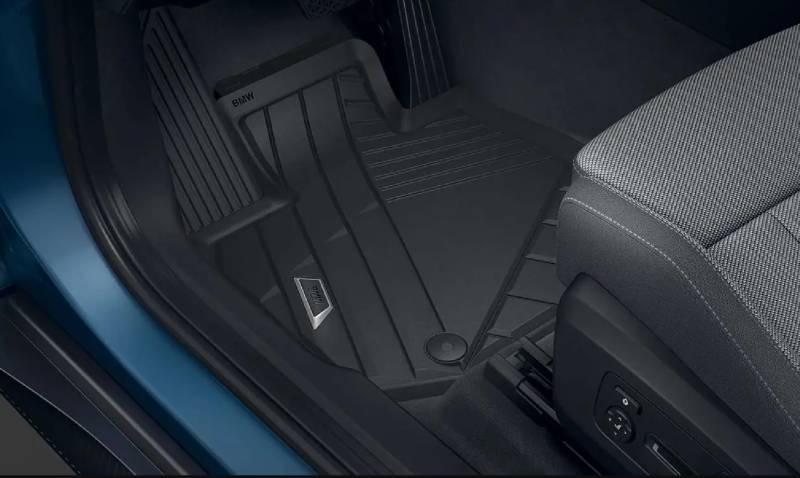 BMW Allwetter Fußmatten Set vorne X3 G45 passgenau TPE robust wasserdicht + Einkaufschip von BMW