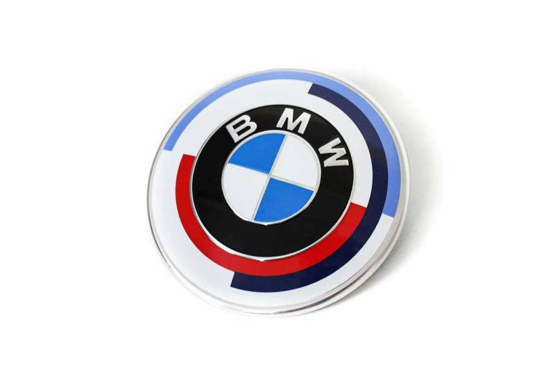 BMW Emblem 50 Jahre M Heckklappe 82mm Heritage Limited Edition + Lanyard von BMW