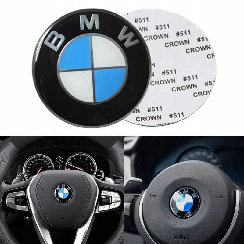 Emblem Logo 45 mm Lenkrad Center Cap Badge Aufkleber Aufkleber (36131181082) von BMW