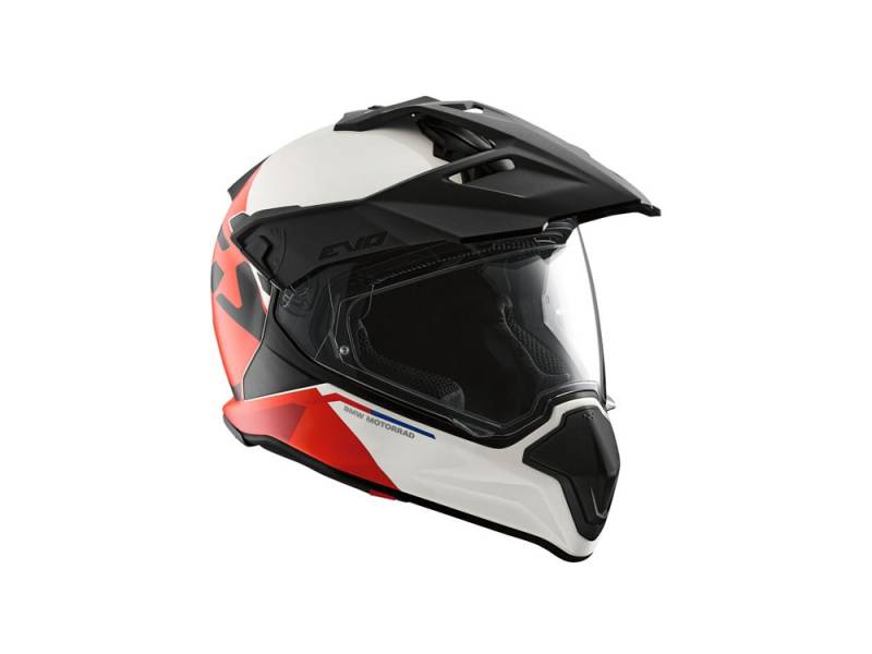 BMW GS Carbon Evo Motorradhelm (Qattara) Farbe: Weiß|Rot Größe: 54/55 von BMW