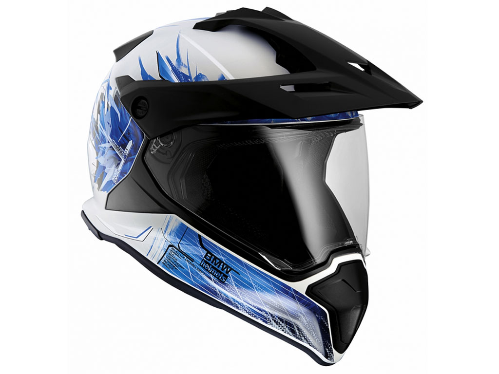 BMW GS Motocross Helm (one world) Farbe: Weiß|Blau Größe: 54/55 von BMW