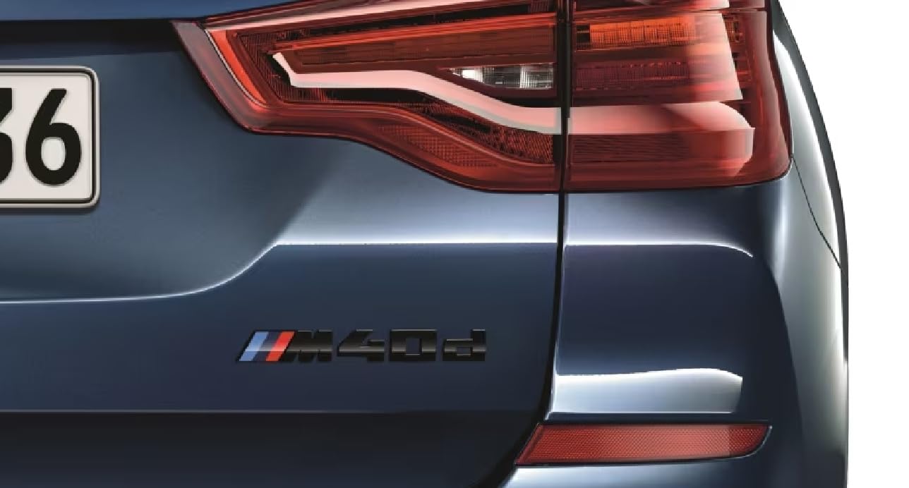 BMW M Performance Schriftzug Heckklappe schwarz lackiert X3 M40d BMW M Performance Schriftzug Heckklappe schwarz lackiert X3 M40d von BMW