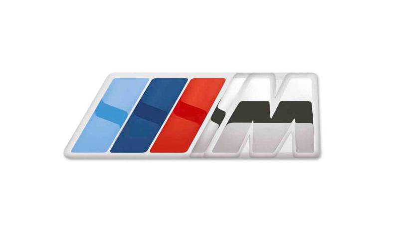 BMW Original M Logo Emblem Tonal Streifen Pin Spring Lock 80282410915 Silber von BMW