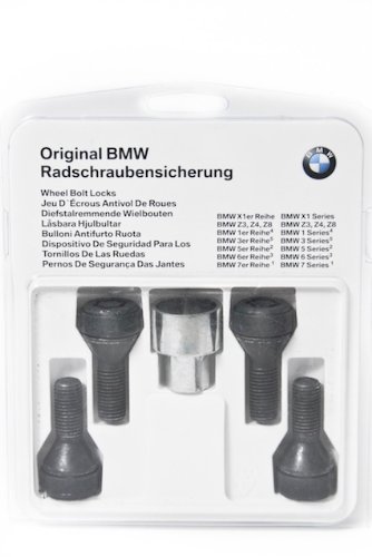BMW Original Satz Radschraubensicherung M12x1,5 Chrom CR(VI) frei von BMW