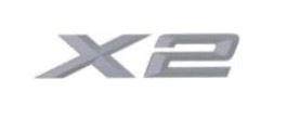 BMW Original X2 Emblem/Schriftzug hinten Chrom BMW Original X2 Emblem/Schriftzug hinten Chrom von BMW
