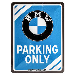 Blechschild BMW "Parking Only" Maße: 15x20cm von BMW