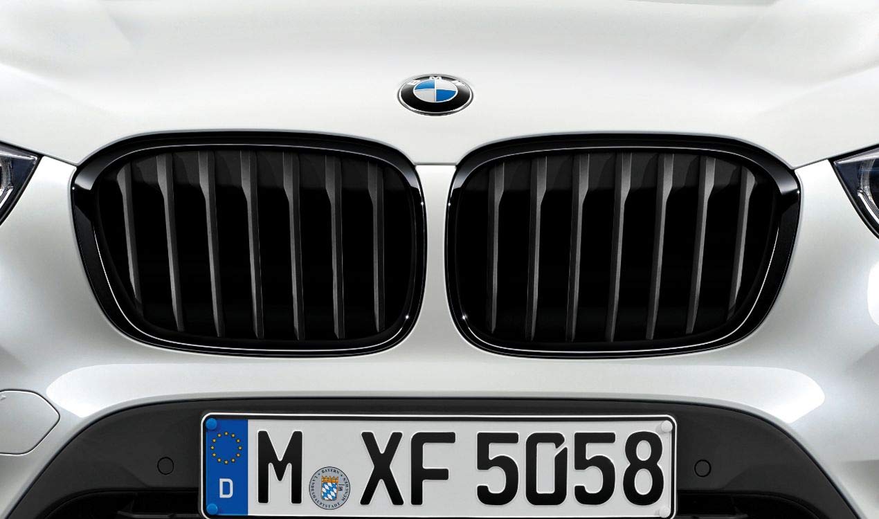 BMW Original Frontziergitter Set M Performance schwarz für X1 F48 von BMW