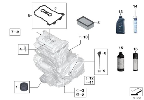 Original BMW Motorrad Ölfilter Öl Filter F 700 GS F 800 GS Adv. R ST GT F 650 GS F700GS, F800GT, F800S, F800ST, F650GS, F800GS, F800R von BMW