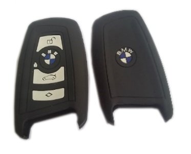 Schlüsselhülle aus Silikon, kompatibel mit Keyless Smart 2/3/4 Key BMW 1er 3er 4er 5er 6er 7er F12 F13 F20/21 F30 Lünette F26 F23 F34 F35 Modell (Marineblau) von BMW