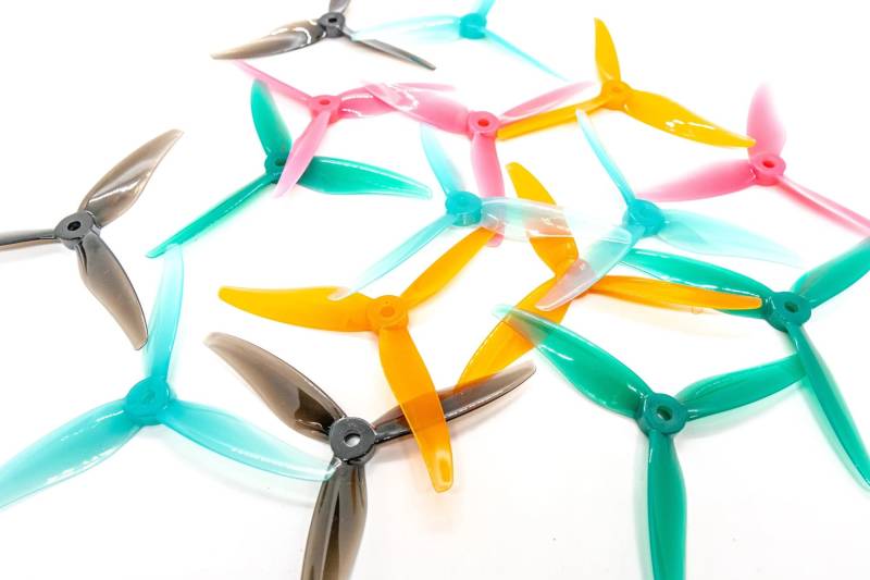 Propeller 12 Stücke/6 Paare 51466 5 zoll 3 Klinge/Tri-klinge Propeller Props CW CCW Bürstenlosen Motor FPV Propeller for FPV Racing Drone Teil ersetzen(6 pair Mixed color) von BNEAIGHW
