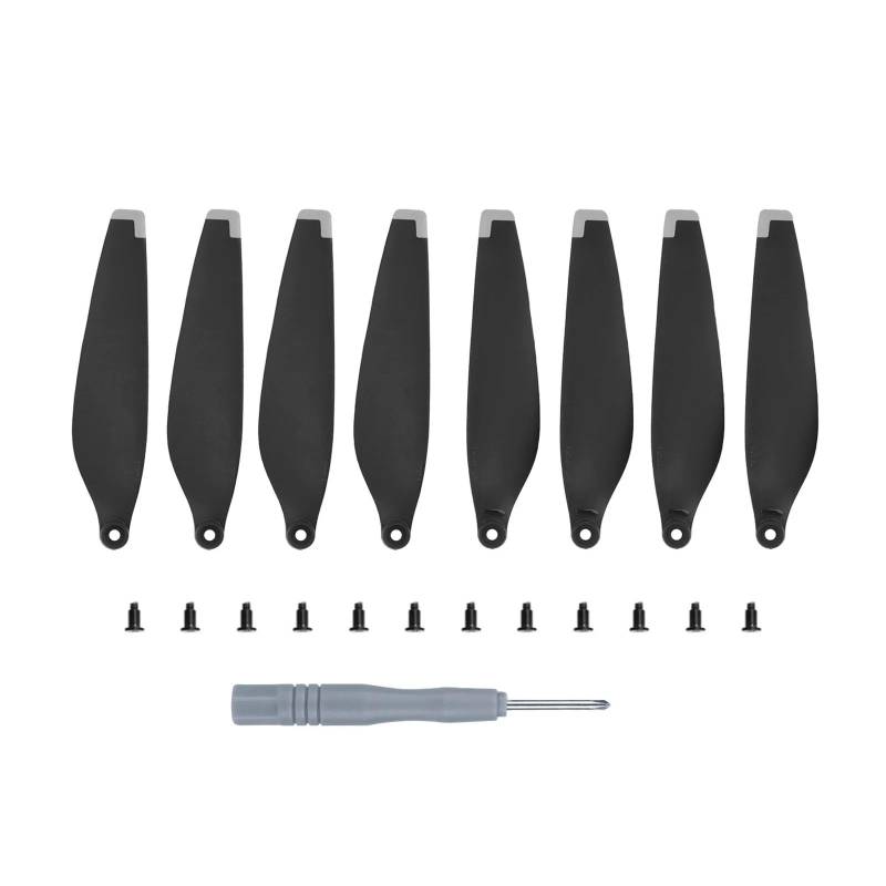 BNEAIGHW Propeller 8 stücke Drone Klinge Requisiten Ersatz Ersatz Propeller Drone Zubehör Mit Schraube Zubehör Flügel Klinge Low-Noise Kompatibel Mit Mini 3 Teil ersetzen(Silver) von BNEAIGHW