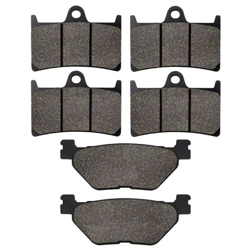 BNHIOPP Bremsbeläge Motorrad Kompatibel Mit Yamaha Für TDM 900 2002 2003 2004 2005 2006 2007 2008 2009 2010 2011 2012 2013 2014 2015 Motorrad Vorne Hinten Bremsbeläge(Front and Rear) von BNHIOPP