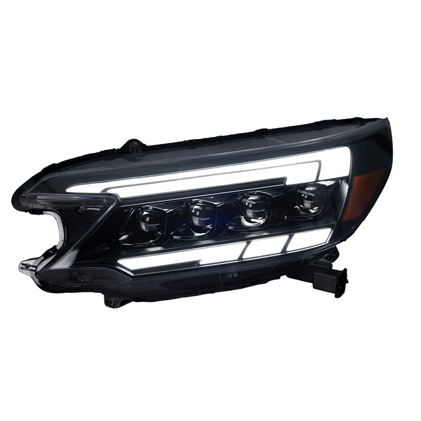 Front Lamp Assembly LED DRL Headlight Compatible With CRV Compatible with CR-V 2012-2014 Upgrade Projector 4 Lens Dynamic Signal Lamp von BOABEODVB