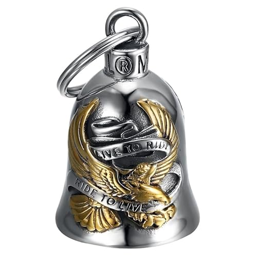 BOBIJOO JEWELRY - Clochette Moto Aigle US LIVE to Ride Porte-Bonheur MOCY Bell Acier inoxydable Argent Or BOBIJOO JEWELRY - Clochette Moto Aigle US LIVE to Ride Porte-Bonheur MOCY Bell Acier inoxydable Argent Or von BOBIJOO JEWELRY