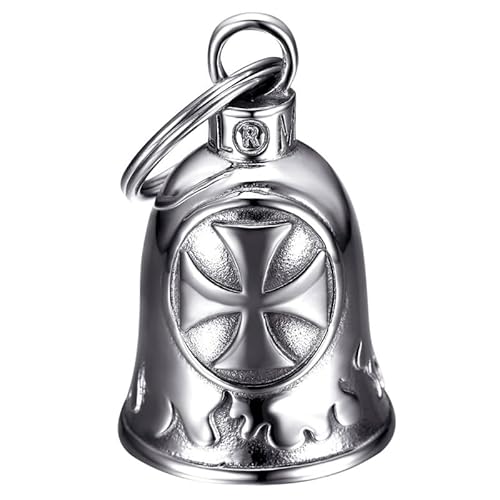 BOBIJOO JEWELRY - Clochette Moto Croix templier Porte-Bonheur Acier inoxydable Argent BOBIJOO JEWELRY - Clochette Moto Croix templier Porte-Bonheur Acier inoxydable Argent von BOBIJOO JEWELRY