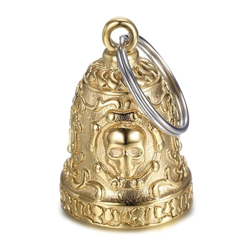 BOBIJOO JEWELRY - Clochette Porte-bonheur Moto Protection Biker Triker Skull Chaîne Live to Ride Or Doré Plaqué Acier Inoxydable BOBIJOO JEWELRY - Clochette Porte-bonheur Moto Protection Biker Triker Skull Chaîne Live to Ride Or Doré Plaqué Acier Inoxydable von BOBIJOO JEWELRY