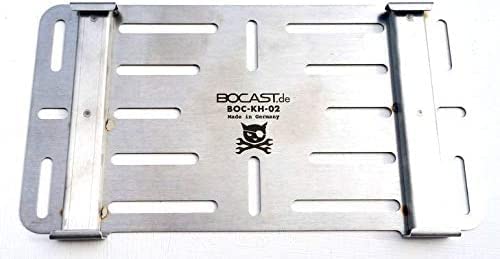 Edelstahl Kennzeichen Schnellwechselhalter Ami/PKW/Motorrad 240-255mm x 130 mm von BOCAST