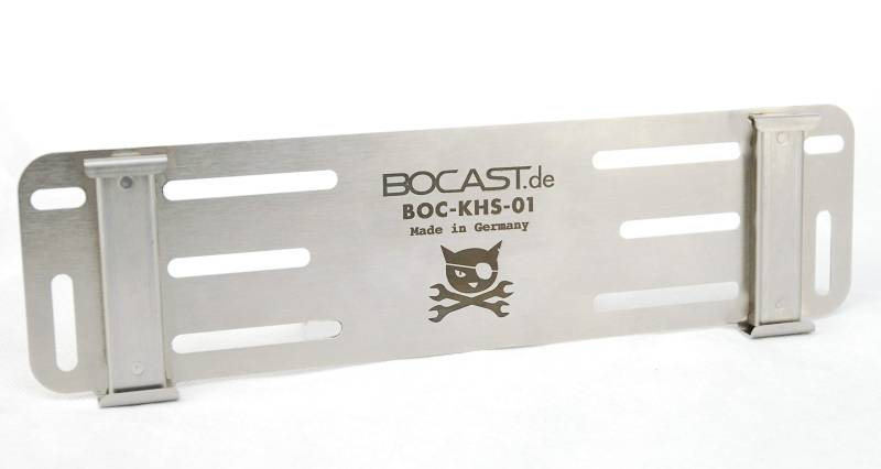 Edelstahl Kennzeichen Schnellwechselhalter Kontrollschild PKW Schweiz vorne Wechselkennzeichen von BOCAST