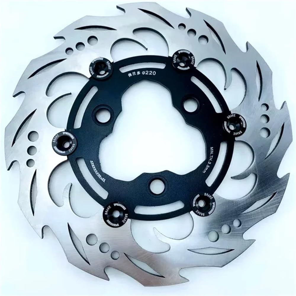 BOEYDSE88 Motorrad-Bremsscheibe Für Für Aerox Für Nitro BWS Für Zuma RSZ Jog Force M3 N1s Universelle Schwimmende Bremsscheibe Für Elektrische Motorräder(Black) von BOEYDSE88