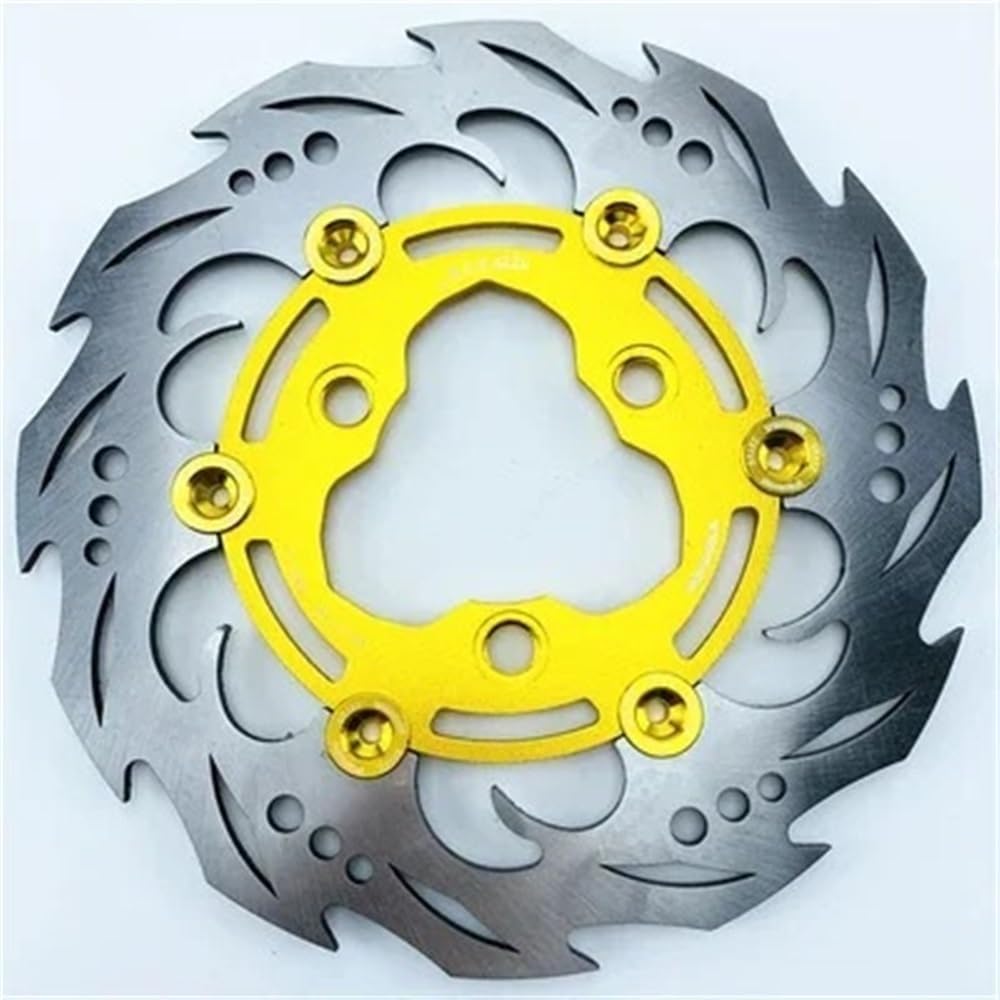 BOEYDSE88 Motorrad-Bremsscheibe Für Für Aerox Für Nitro BWS Für Zuma RSZ Jog Force M3 N1s Universelle Schwimmende Bremsscheibe Für Elektrische Motorräder(Gold) von BOEYDSE88