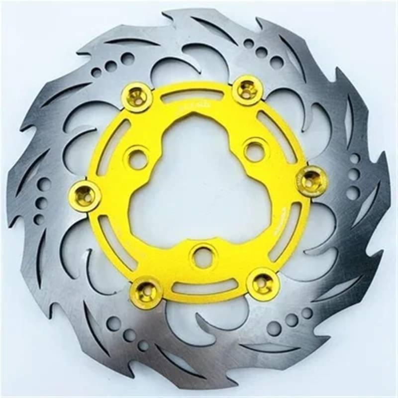BOEYDSE88 Motorrad-Bremsscheibe Für Für Aerox Für Nitro BWS Für Zuma RSZ Jog Force M3 N1s Universelle Schwimmende Bremsscheibe Für Elektrische Motorräder(Gold) von BOEYDSE88