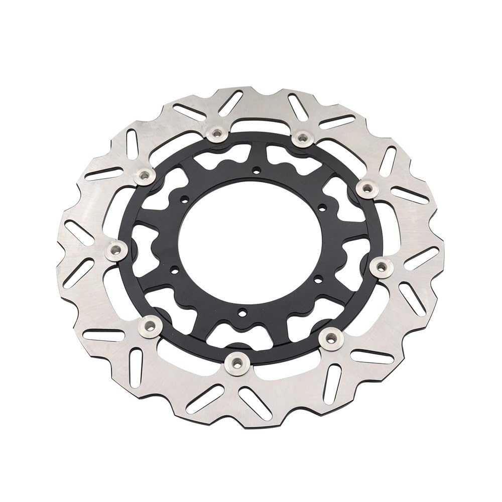 BOEYDSE88 Motorrad-Bremsscheibe Für WR125 WR250 WR250F WR400F WR426F WR450F YZ125 250 400 426 450 Motorrad 320mm 270mm Schwimm Front Bremsscheibe Rotor(320mm Disk Black) von BOEYDSE88