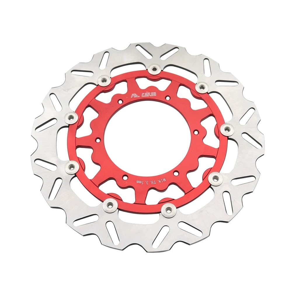 BOEYDSE88 Motorrad-Bremsscheibe Für WR125 WR250 WR250F WR400F WR426F WR450F YZ125 250 400 426 450 Motorrad 320mm 270mm Schwimm Front Bremsscheibe Rotor(320mm Disk Red) von BOEYDSE88