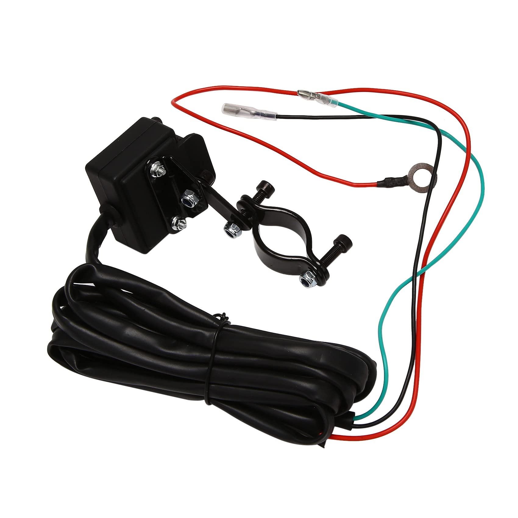 BOFRHME 12V Winde Rocker Daumen Schalter mit Halterung Lenker Steuerung Leitung Satz für ATV UTV Elektrisches Winden ZubehöR von BOFRHME