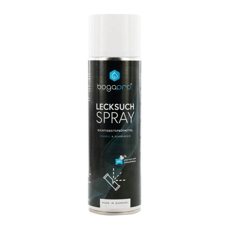 BOGAPRO Lecksuchspray, Druckprüfmittel zum Auffinden undichter Stellen, sofort einsatzbereit, mit Korrosionsschutz, 400 ml von BOGAPRO