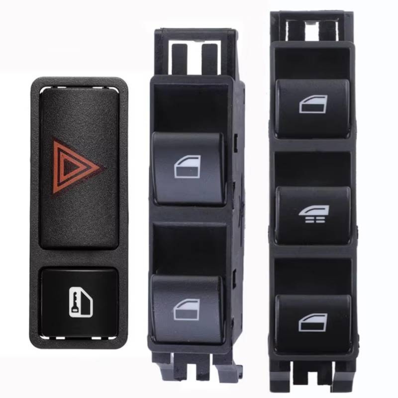 Auto Fensterheber Schalter Für 3 Serie E46 318Ci 325Ci 330Ci M3 Cabrio Power Fenster Schalter Taste 61316902178 61316902183 61318368920(A Set) von BOHHO