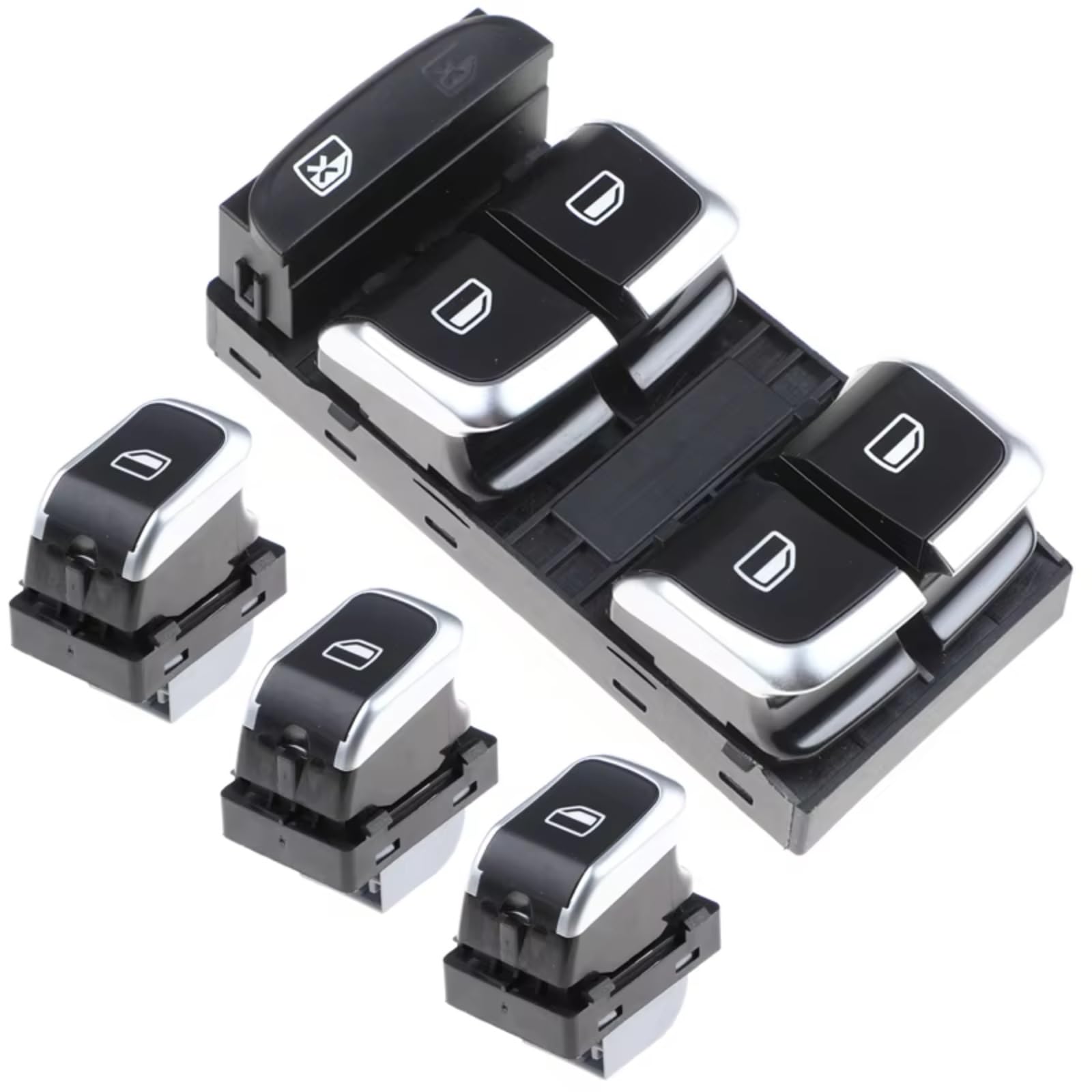 Auto Fensterheber Schalter Für A4 S4 Q5 B8 Elektrische Fensterheber Schalter Taste Auto 8K0959855B 8KD959851A 8KD959855A 8K0959851F(D) von BOHHO