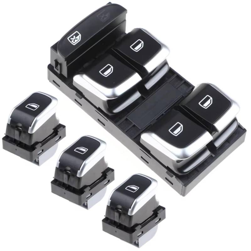 Auto Fensterheber Schalter Für A4 S4 Q5 B8 Elektrische Fensterheber Schalter Taste Auto 8K0959855B 8KD959851A 8KD959855A 8K0959851F(D) von BOHHO