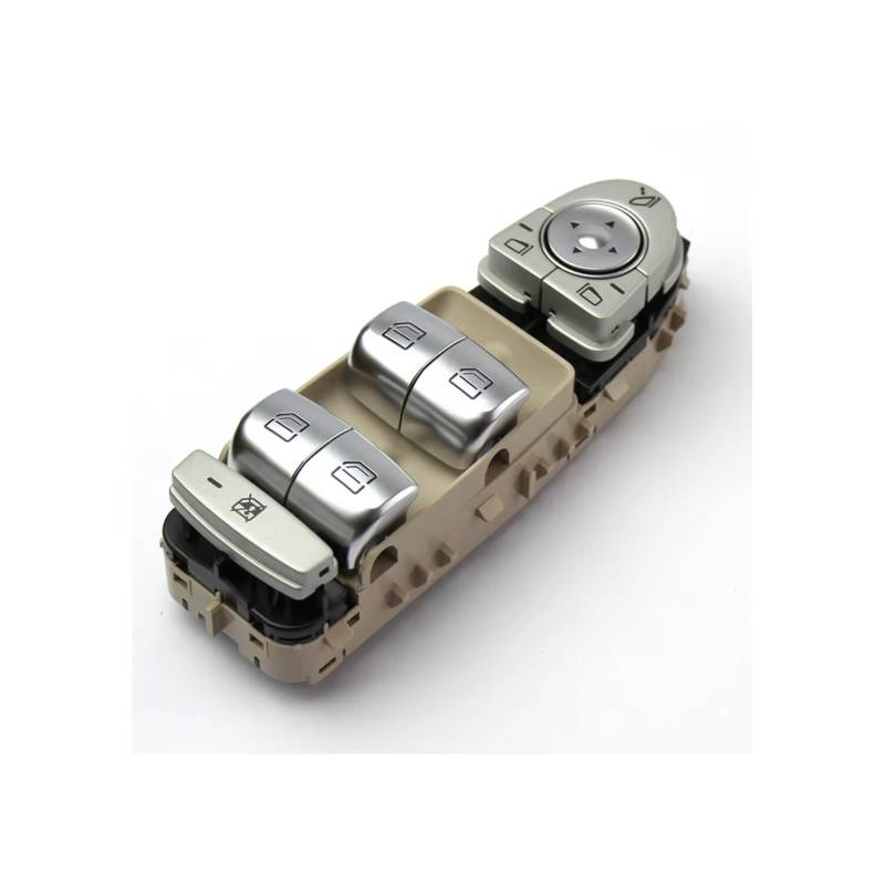 Auto Fensterheber Schalter Für Benz C Klasse W205 S205 X253 C200 C300 C350 C63 AMG 2059056811 Power Master Fenster Control Schalter Taste(Beige) von BOHHO