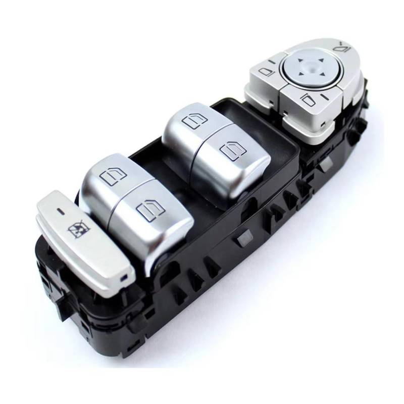 Auto Fensterheber Schalter Für Benz C Klasse W205 S205 X253 C200 C300 C350 C63 AMG 2059056811 Power Master Fenster Control Schalter Taste(Schwarz) von BOHHO