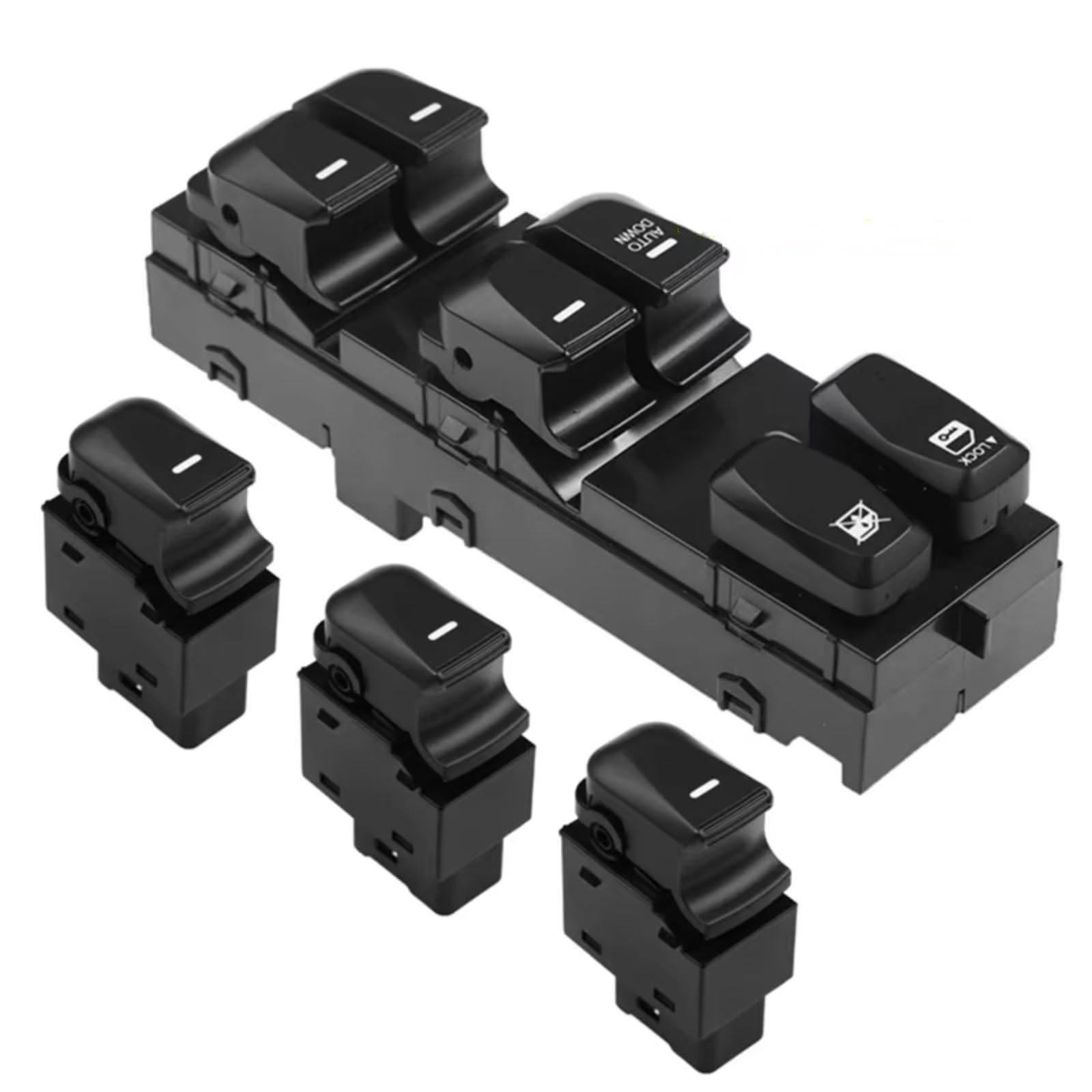 Auto Fensterheber Schalter Für Hyundai Für Sonata 2015 2016 2017 2018 2019 93570-C1010 Elektrische Fenster Schalter Glas Heber Taste Auto 93570-C1000(Auto Down Set) von BOHHO