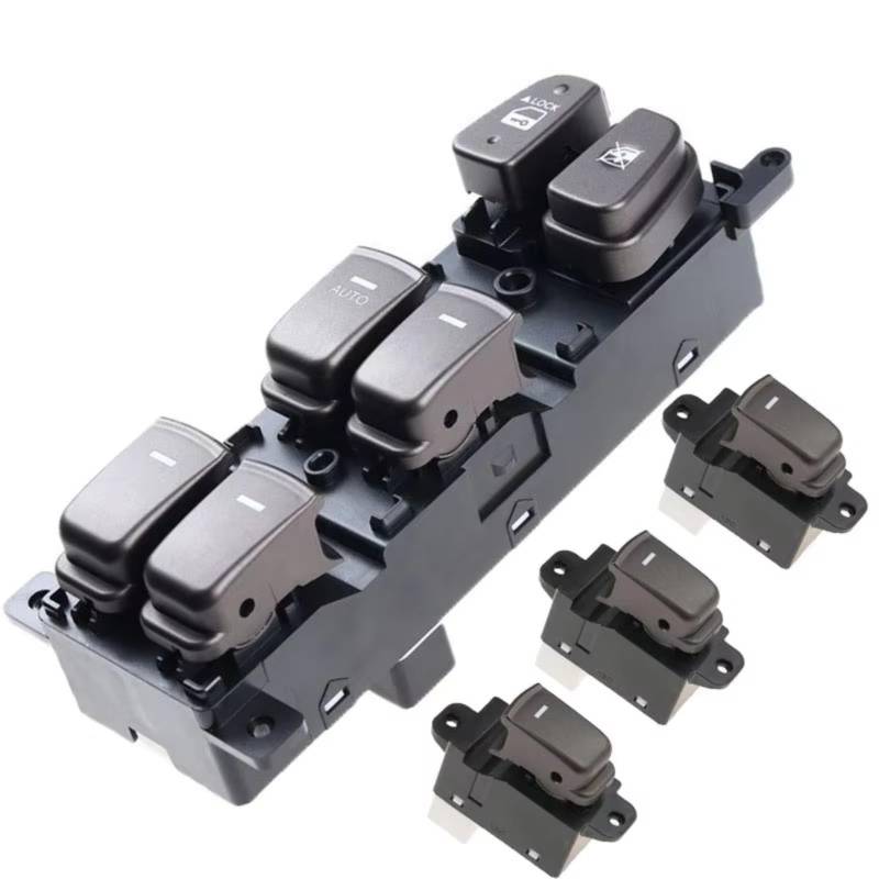 Auto Fensterheber Schalter Für Hyundai NF Für Sonata 2008-2010 2 Farbe Links Hand Stick Fenster Haupt Schalter Taste 93570-3K600 93580-3K500(Button and Switch A) von BOHHO