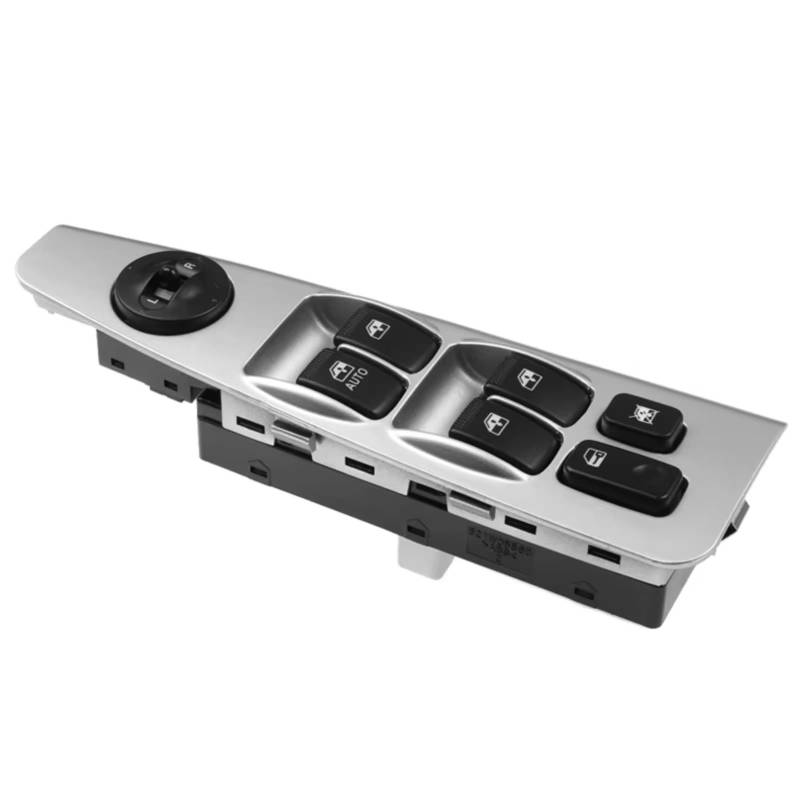 Auto Fensterheber Schalter Für Kia Für Spectra EX LX SX Limousine 4-Tür 2005-2009 Electric Power Master Fenster Taste 935702F200 93570-2F200(Silber) von BOHHO